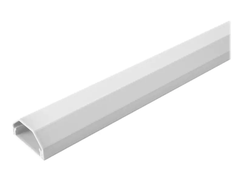 Roline Cable Cover - Kabeltrasse - geeignet für Wandmontage, Boden montierbar - 1.1 m - weiß