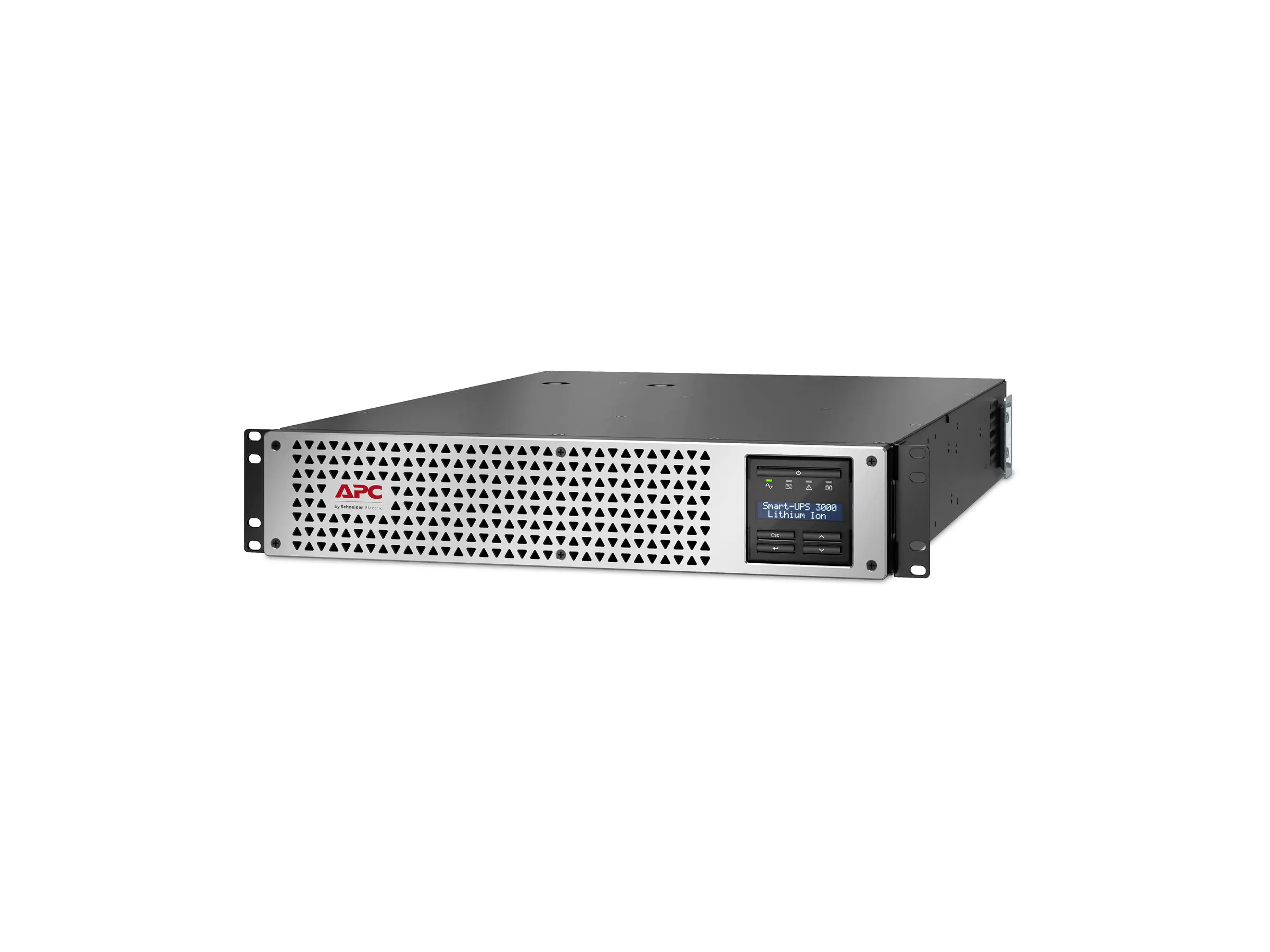 APC Smart-UPS Lithium Ion - USV (Rack - einbaufähig) - Line Interactive, 8 x IEC C13, 1 x IEC C19, SmartConnect+SmartSlot, AVR, LCD, mit Netzwerkmanagementkarte - Wechselstrom 220/230/240 V - 2700 Watt - 3000 VA - USB, serial, RJ-45 - Ausgangsanschlü