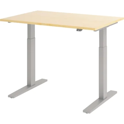 Hammerbacher Schreibt. el.120x80cm si/ahorn VXMKA12/3/S