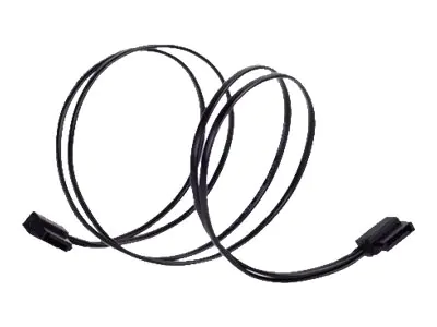SilverStone CP11 - SATA-Kabel - Serial ATA 150/300/600 - SATA (W) bis SATA (W) - 50 cm - 90° Stecker - Schwarz