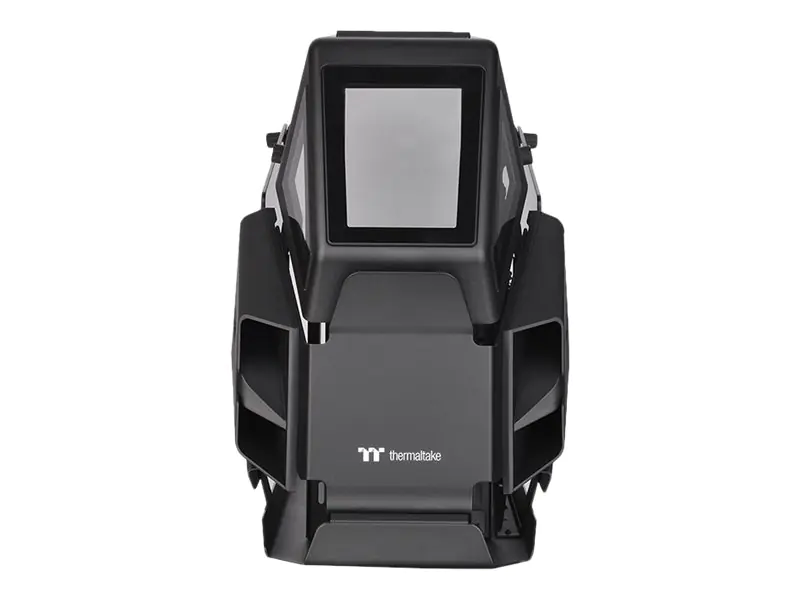 Thermaltake AH T200 - Tower - micro ATX - Seitenteil mit Fenster (gehärtetes Glas) - keine Spannungsversorgung (PS/2) - Schwarz - USB/Audio