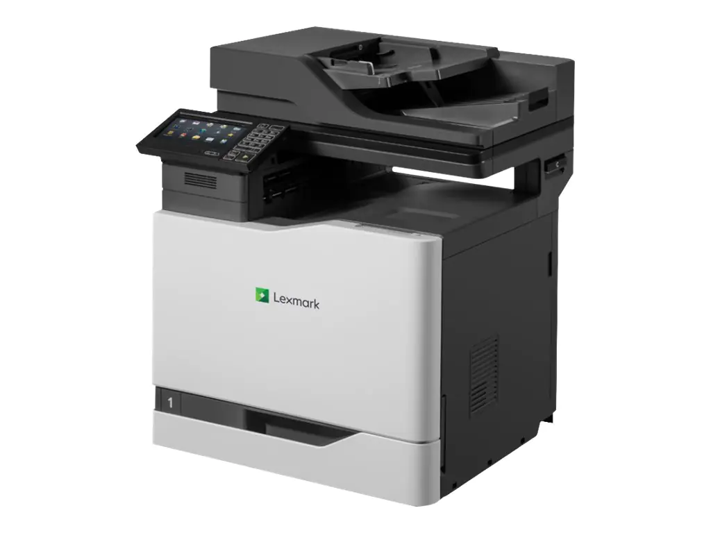 Lexmark CX820dtfe - Multifunktionsdrucker - Farbe - Laser - Legal (216 x 356 mm)/A4 (210 x 297 mm) (Original) - A4/Legal (Medien) - bis zu 50 Seiten/Min. (Kopieren) - bis zu 50 Seiten/Min. (Drucken) - 1750 Blatt - 33.6 Kbps - USB 2.0, Gigabit LAN, USB-Hos