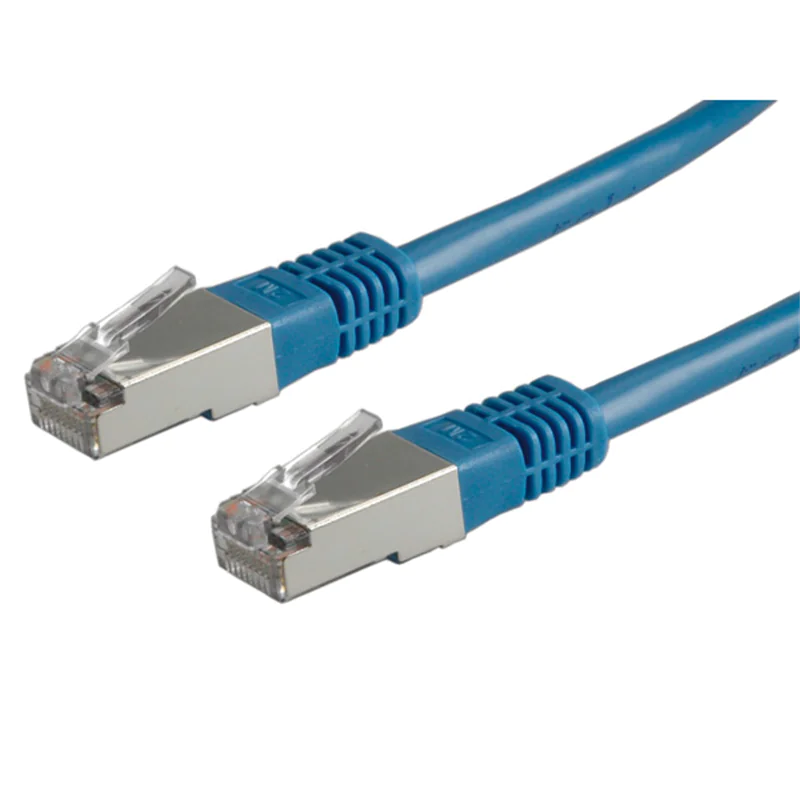 VALUE - Patch-Kabel - RJ-45 (M) zu RJ-45 (M) - 10 m - Paare in Metallfolie (PiMf) - CAT 6 - geschirmt - Blau