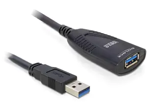Delock USB Cable - USB-Verlängerungskabel - USB Typ A (M) zu USB Typ A (W) - USB 3.0 - 5 m - aktiv