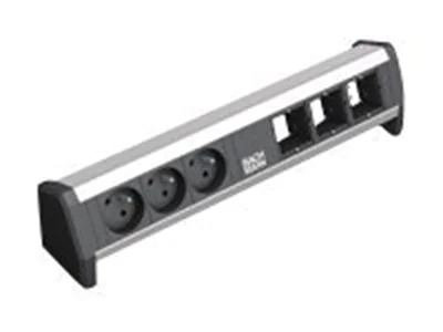 Bachmann DESK - Steckdosenleiste - Wechselstrom 230 V - Ausgangsanschlüsse: 3 - Schwarz