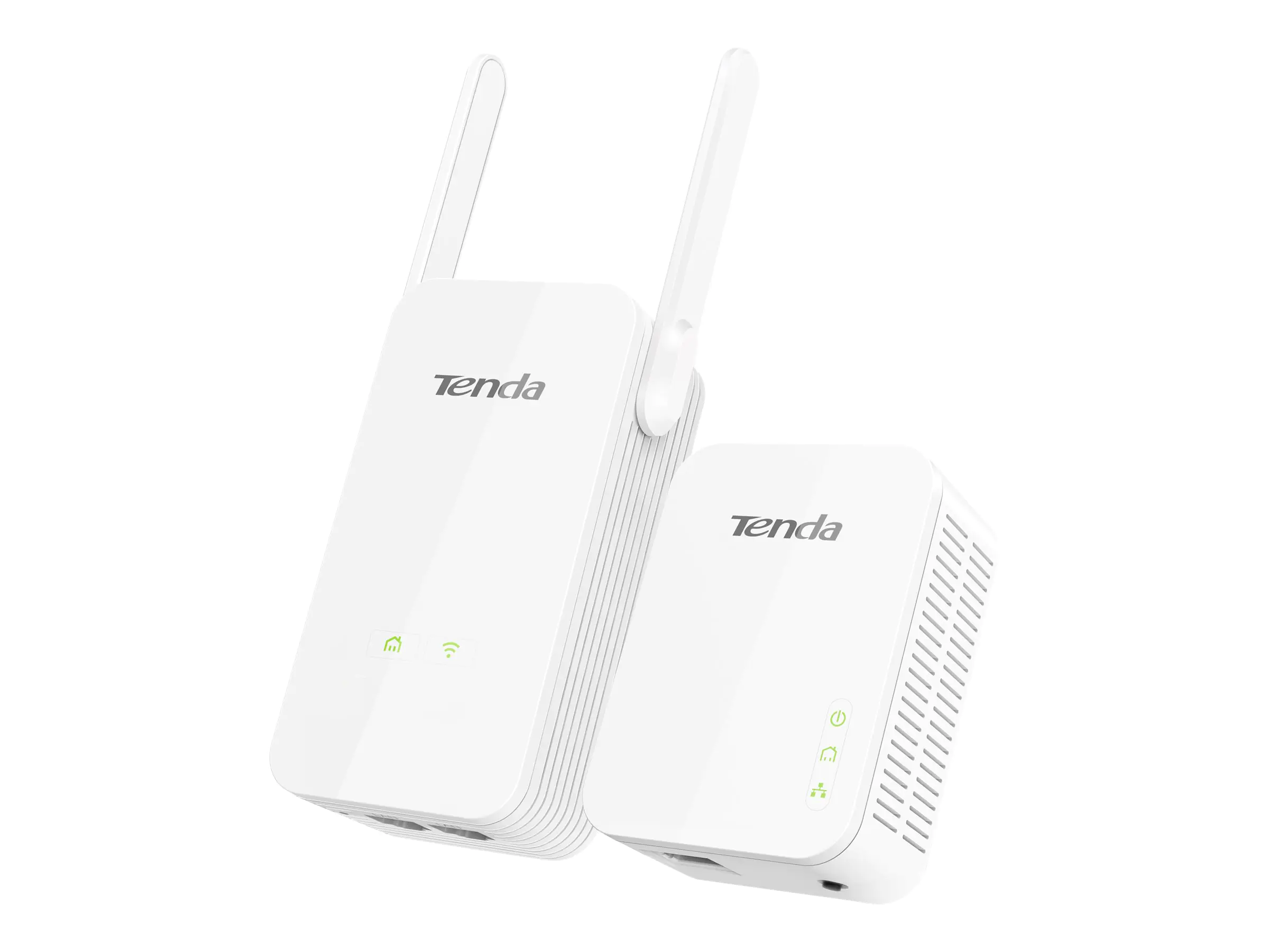 Tenda PH5 - - Powerline Adapterkit - - 1GbE, HomePlug AV (HPAV) 2.0 - an Wandsteckdose anschließbar - mit Tenda AV1000 2-Port Gigabit Wi-Fi Powerline Extender
