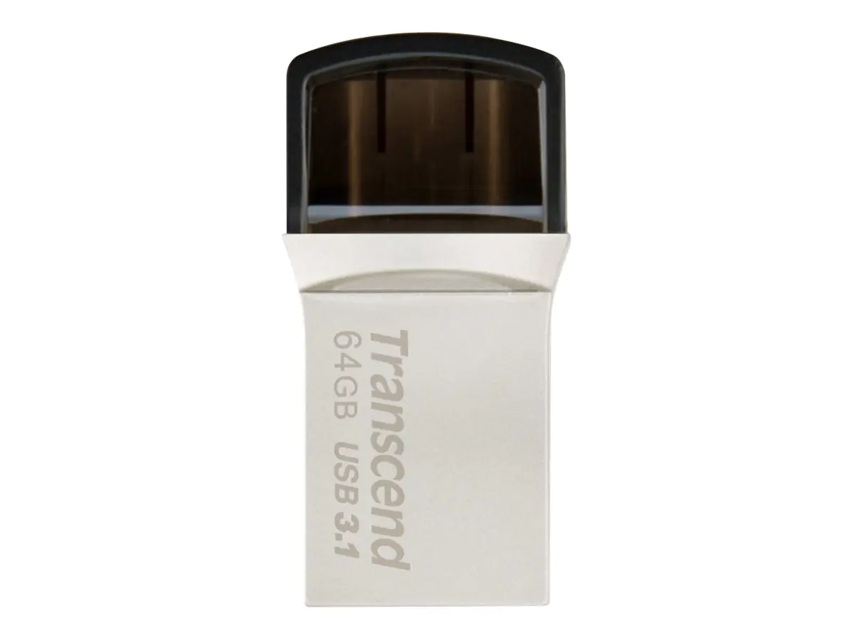 Transcend JetFlash 890 - USB-Flash-Laufwerk - 64 GB - USB 3.1