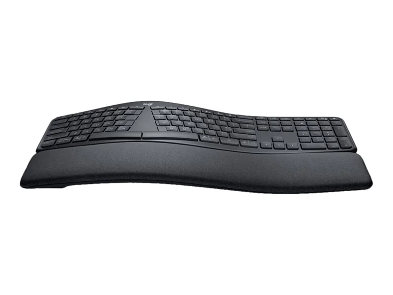 Logitech ERGO K860 - Tastatur - kabellos - 2.4 GHz, Bluetooth 5.0 - QWERTY - US International - Graphite