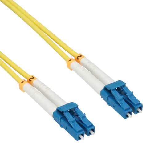 InLine - Patch-Kabel - LC Single-Modus (M) bis LC Single-Modus (M) - 20 m - Glasfaser - Duplex - 9/125 Mikrometer - OS2 - halogenfrei
