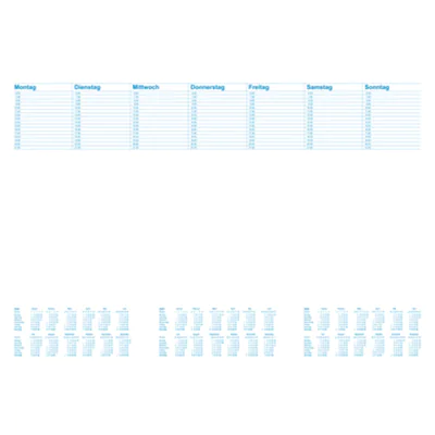 RNK Schreibunterlage Office 46617 Blanko mit Kalendarium 30Blatt