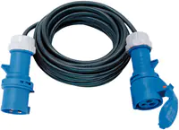 Brennenstuhl 1167650110 - 10 m - 1 AC-Ausgänge - Outdoor - IP44 - Neopren - Schwarz - Blau