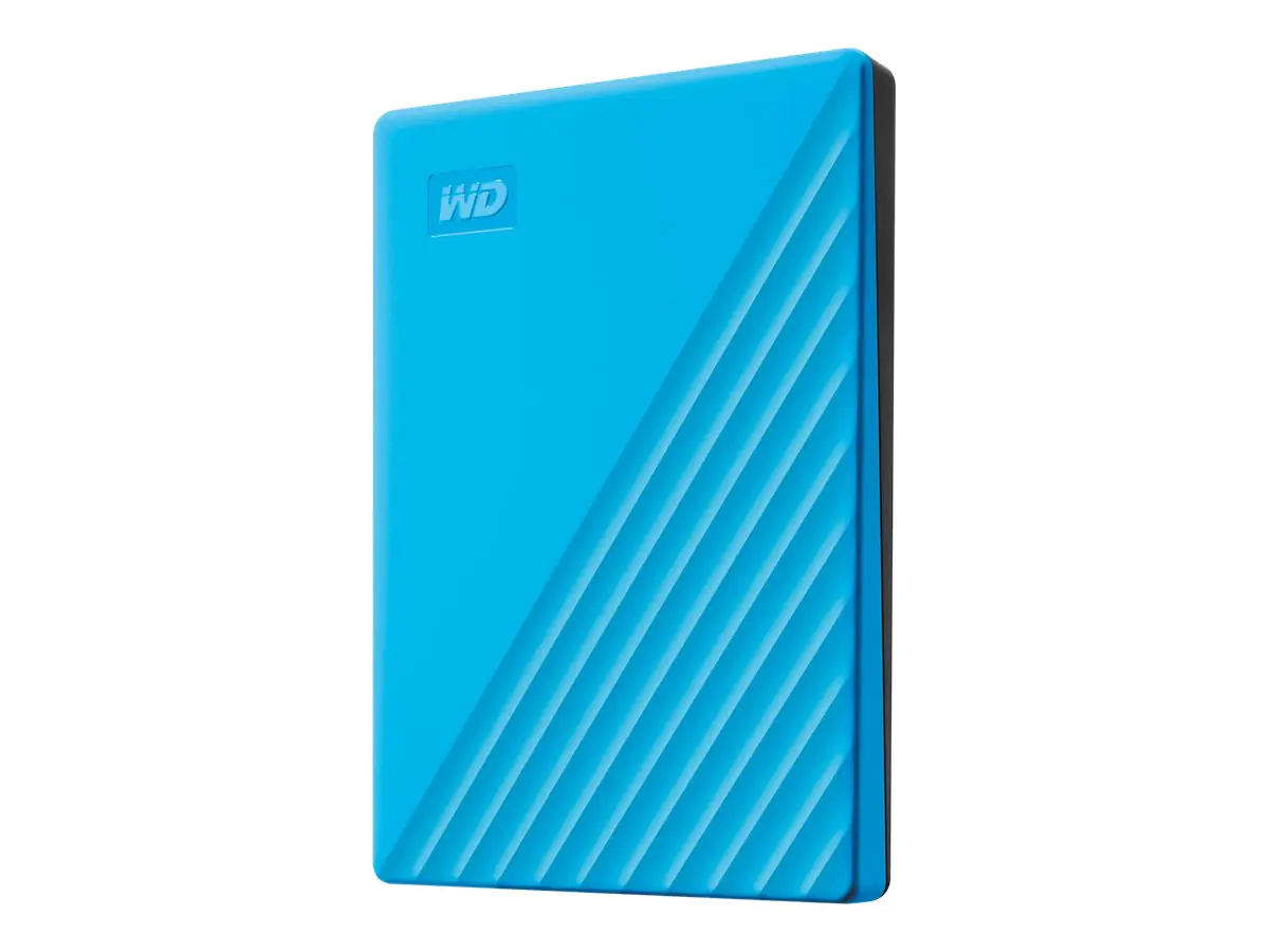 WD My Passport WDBYVG0020BBL - Festplatte - verschlüsselt - 2 TB - extern (tragbar) - USB 3.2 Gen 1 - 256-Bit-AES - Blau
