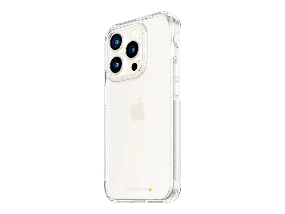 PanzerGlass HardCase - Clear Edition - hintere Abdeckung für Mobiltelefon - mit D3O - fettabweisende Beschichtung, D3O Bio, 100 % recyceltes Polycarbonat - für Apple iPhone 15 Pro