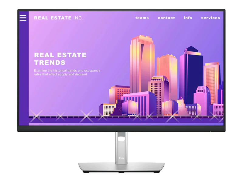 Dell P2722H - LED-Monitor - 68.6 cm (27") - 1920 x 1080 Full HD (1080p) @ 60 Hz - IPS - 300 cd/m² - 1000:1 - 5 ms - HDMI, VGA, DisplayPort - mit 3 Jahre erweiterter Austauschservice und beschränkte Hardware-Garantie