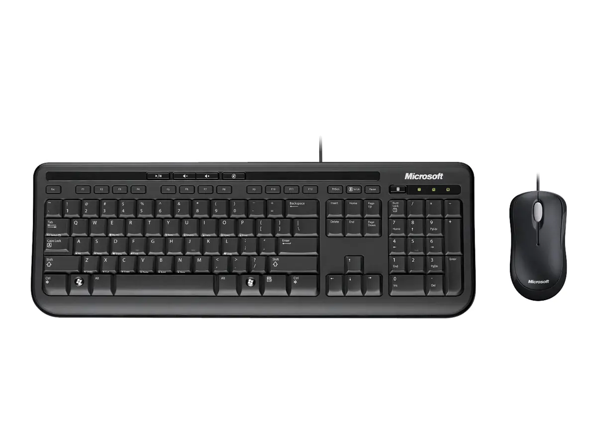 Microsoft Wired Desktop 600 - Tastatur-und-Maus -Set
