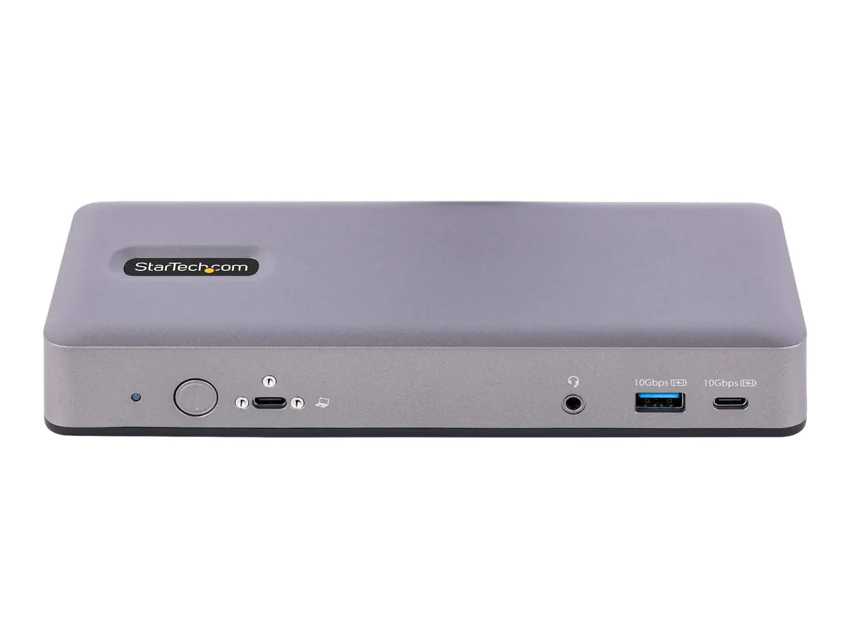 StarTech USB-C Docking Station - Multi Monitor HDMI/DP/DP Alt Mode USB-C Dock - 3x 4K30 / 2x 4K60 - 7-Port USB Hub - 60W Power Delivery - GbE - 3.5mm Audio - Works With Chromebook certified - Dockingstation - USB-C / Thunderbolt 3 / Thunderbolt 4 - 2 x DP