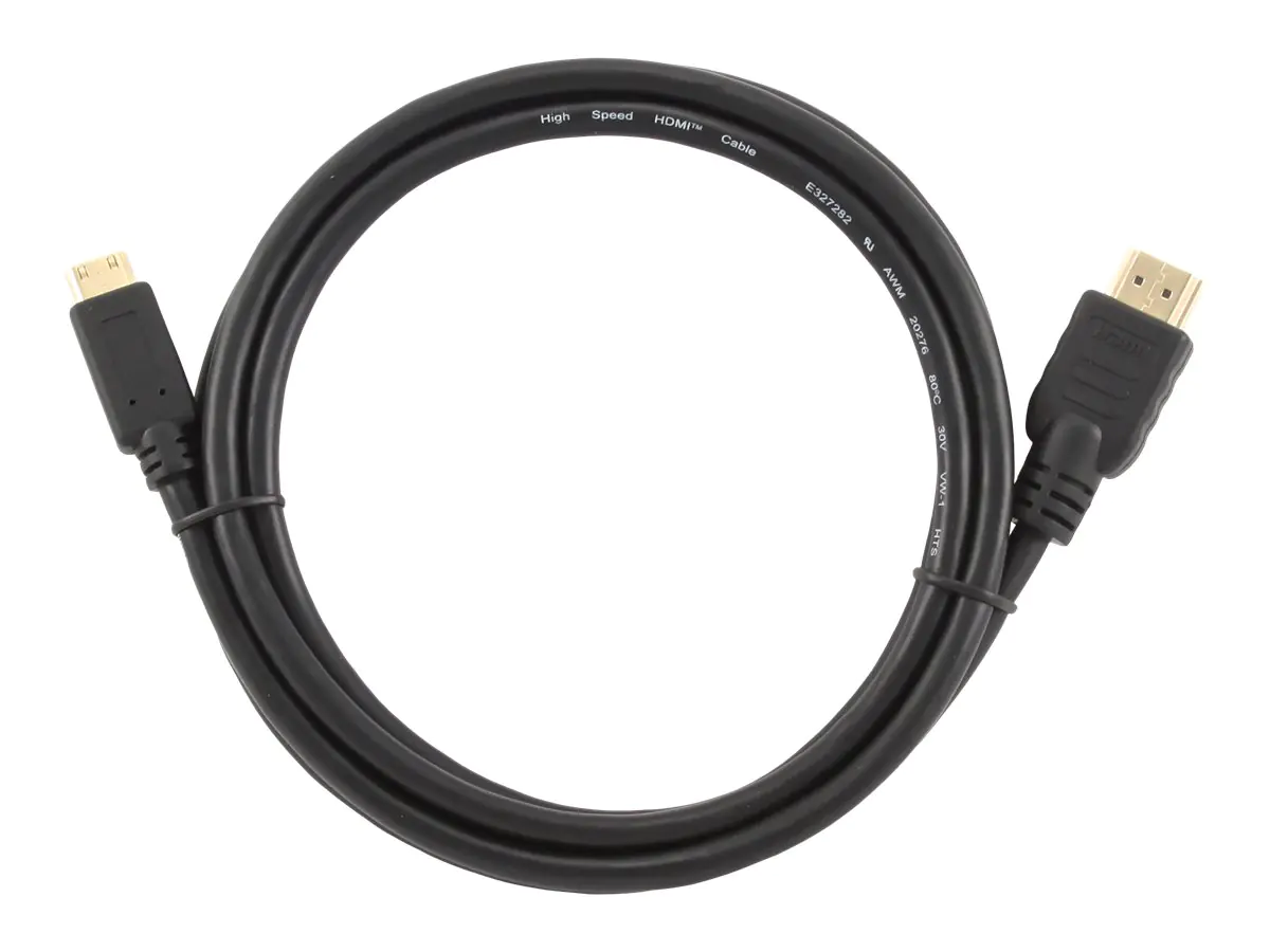 Gembird Cablexpert - HDMI-Kabel mit Ethernet - 19 pin mini HDMI Type C männlich zu HDMI männlich