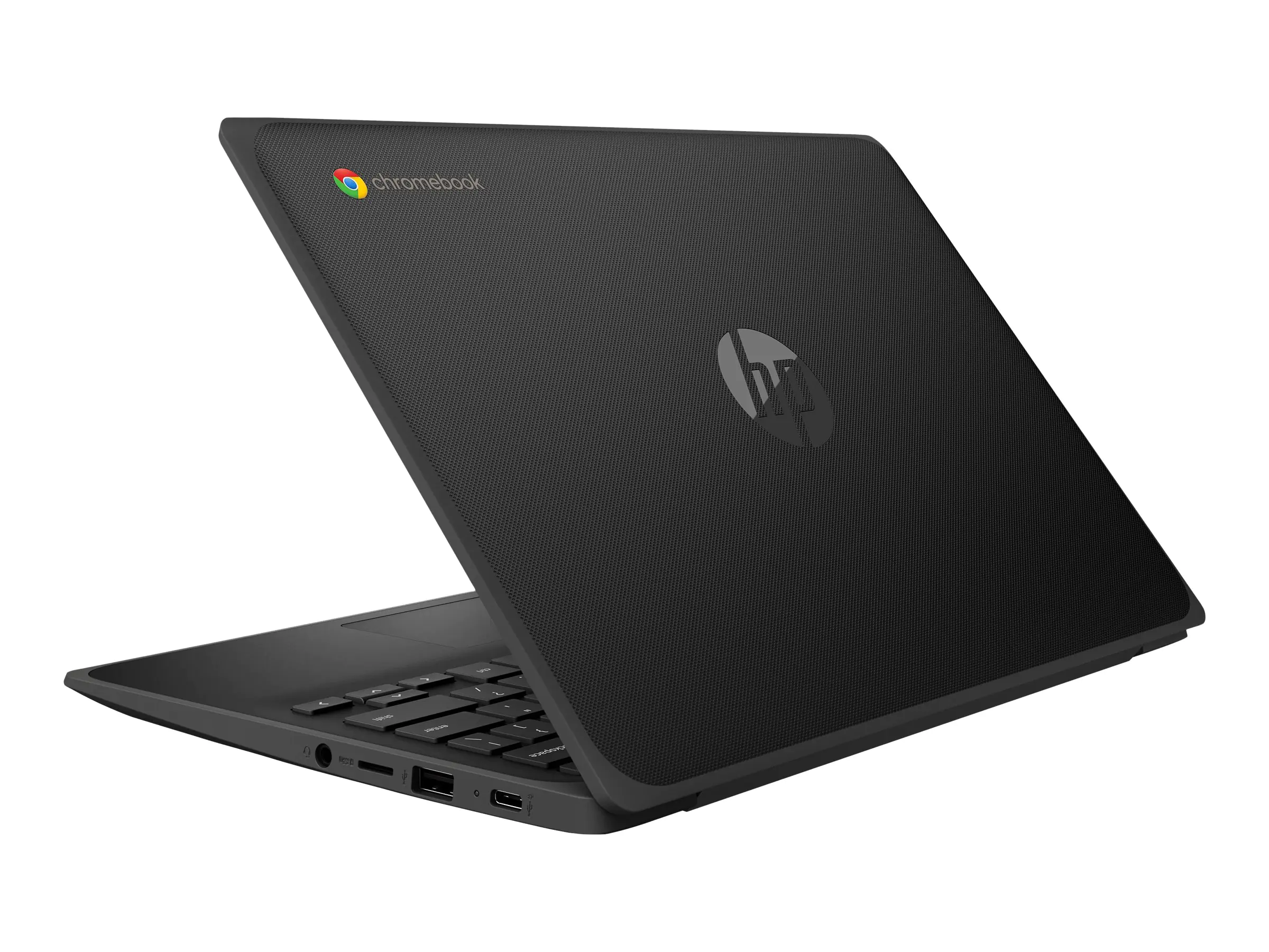 HP Chromebook 11 G9 Education Edition - Intel Celeron N5100 / 1.1 GHz - Chrome OS - UHD Graphics - 8 GB RAM - 64 GB eMMC - 29.5 cm (11.6") IPS Touchscreen 1366 x 768 (HD) - Wi-Fi 6 - Jet Black - kbd: Deutsch