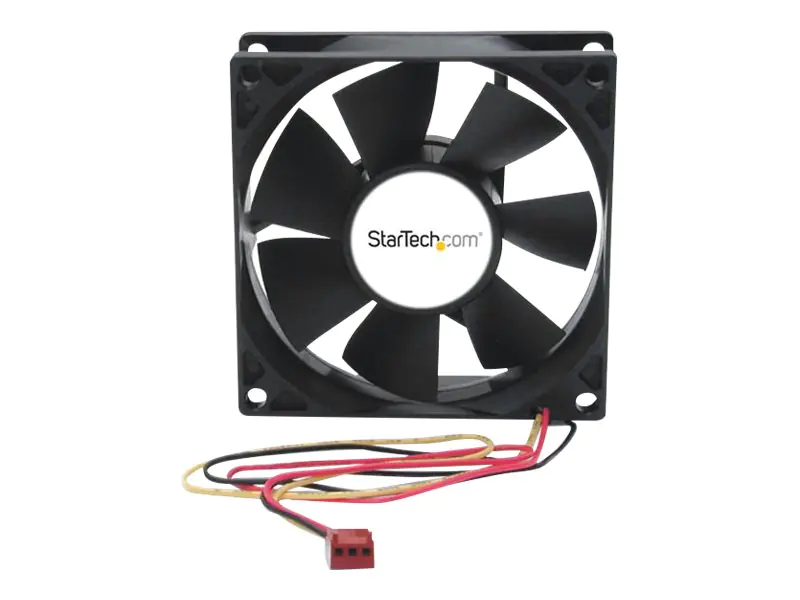 StarTech 80mm Gehäuselüfter - 8cm Lüfter für PC Gehäuse mit 3 pin Molex Stecker (80mmx80mmx25mm) - System-Gebläseeinheit - 80 mm