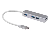 Equip USB-Hub USB-C St -> 4x USB 3.0 Bu 0.15cm schwarz