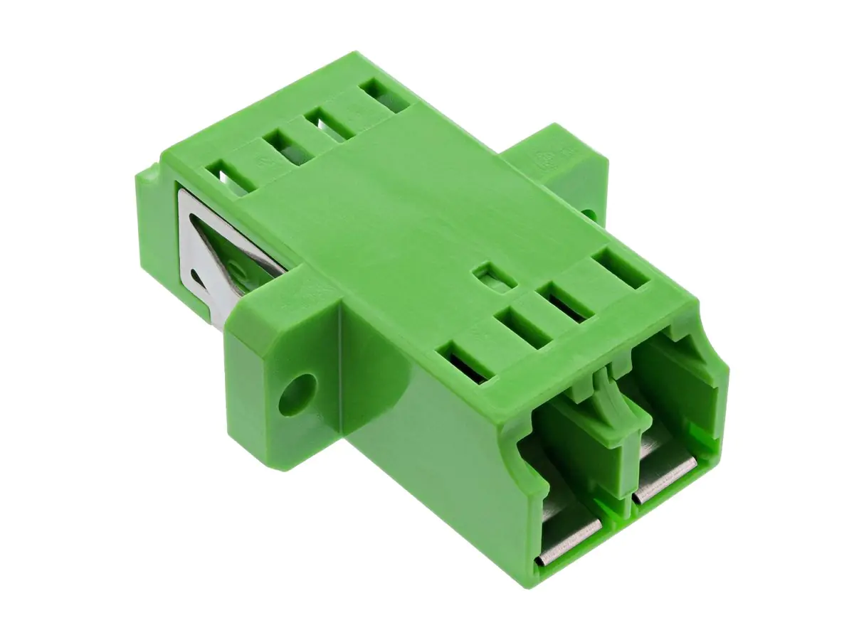 InLine LWL Kupplung Duplex LC/LC singlemode gruen Keramik-Huelse zum