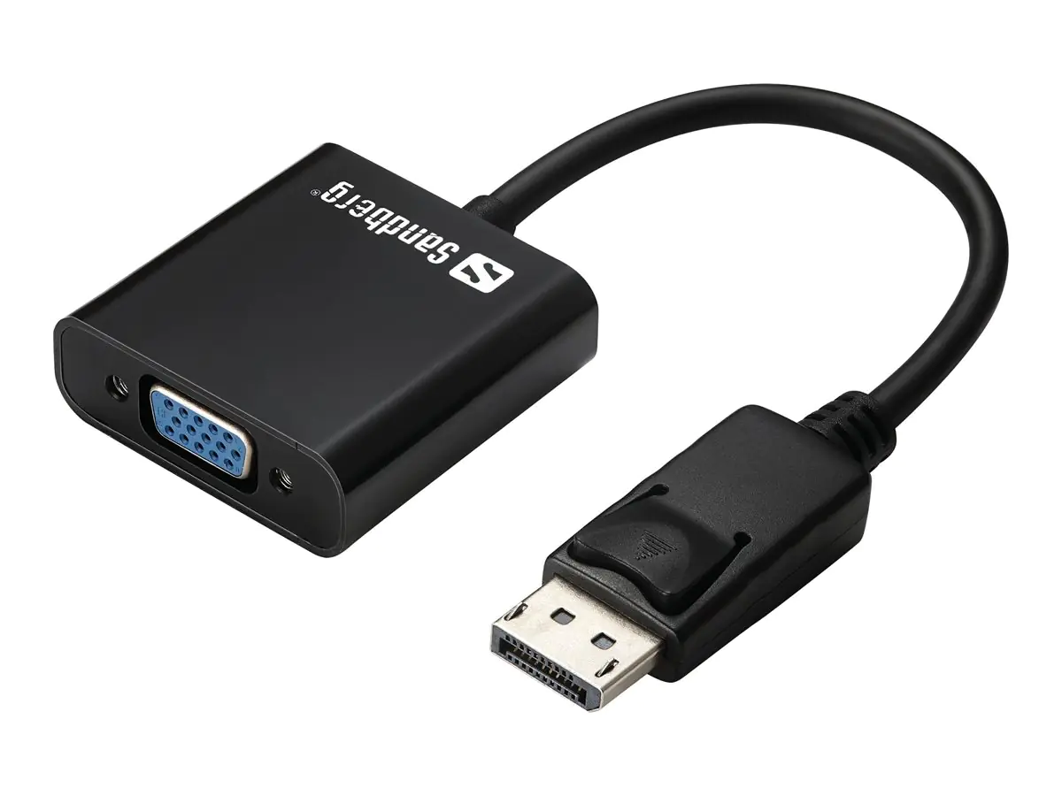 Sandberg Adapter DisplayPort>VGA - VGA-Adapter - DisplayPort (M) zu HD-15 (VGA) (W)