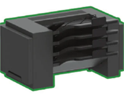 Lexmark 4-Bin Mailbox - Ausgabefach - 100 Blätter in 4 Schubladen (Trays) - für Lexmark B2865, MS725, MS821, MS822, MS823, MS825, MS826, MX822, MX826, XM7355, XM7370