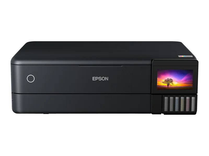 Epson EcoTank ET-8550 - Multifunktionsdrucker - Farbe - Tintenstrahl - nachfüllbar - A3 (Medien) - bis zu 16 Seiten/Min. (Drucken) - USB, LAN, Wi-Fi(ac), USB-Host - Schwarz
