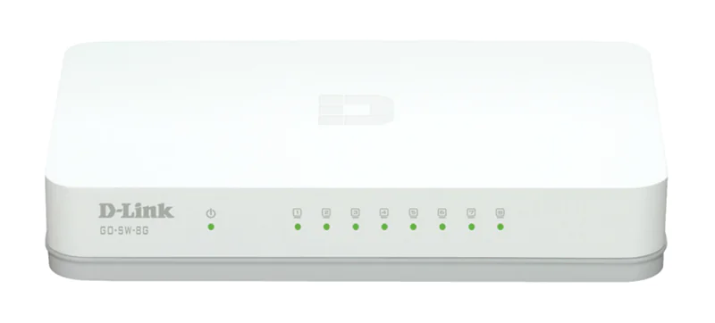 D-Link GO-SW-8GE - Switch - unmanaged - 8 x 10/100/1000 - Desktop