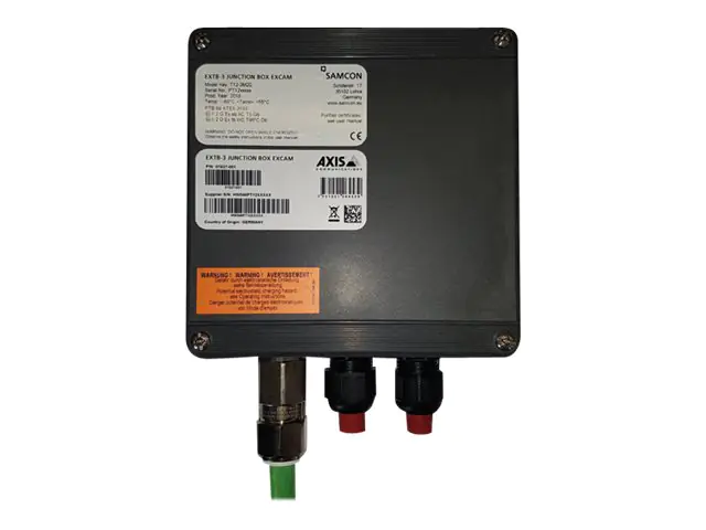 AXIS EXTB-3 - Anschlusskasten für Kamera - Schiene montierbar - für ExCam XF P1377, XPT Q6055 Explosion-Protected PTZ Network Camera