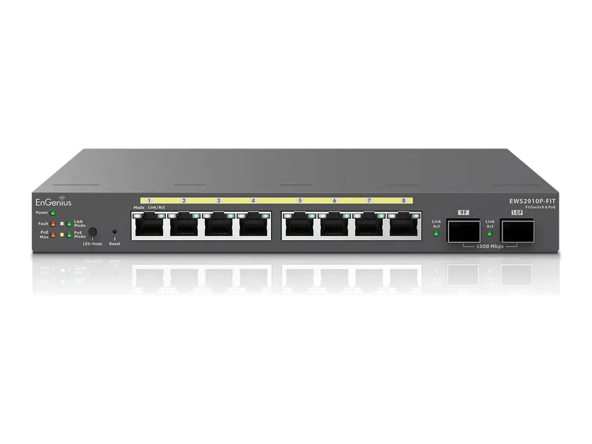 EnGenius Fit EWS2910P-FIT - Switch - L2+ - managed - 8 x 10/100/1000 (PoE)