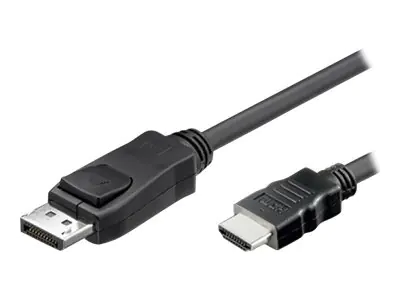 TECHly - Adapterkabel - DisplayPort männlich zu HDMI männlich - 5 m - abgeschirmt - geformt