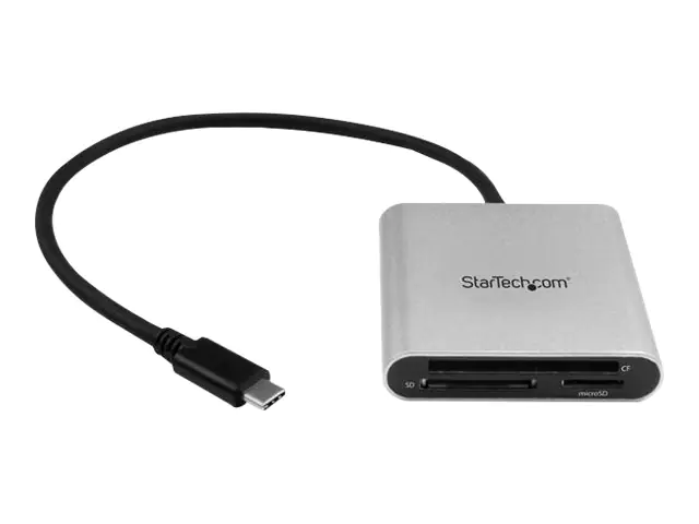 StarTech USB 3.0 Kartenleser mit USB-C - SD, MicroSD, CompactFlash Speicherkartenleser mit USB-C Kabel - Kartenleser (CF I, CF II, MMC, SD, microSD, SDHC, microSDHC, SDXC, microSDXC) - USB 3.0