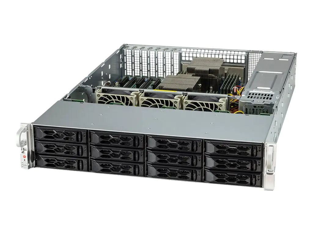 Supermicro A+ Server 2024S-TR - Server - Rack-Montage - 2U - zweiweg - keine CPU - RAM 0 GB - SATA - Hot-Swap 8.9 cm (3.5") AS -2024S-TR