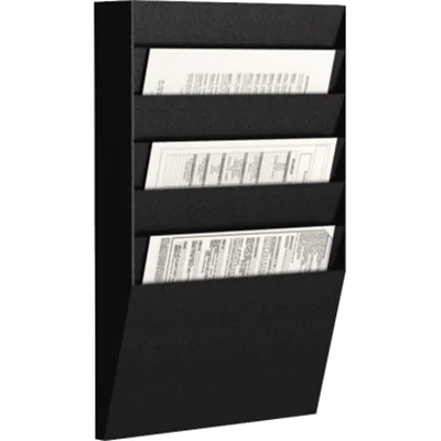 PAPERFLOW Wand-Sortiertafel H 6F A4H1X6.01 DIN A4 schwarz