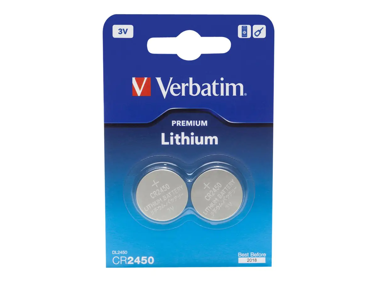 Verbatim Premium - Batterie 2 x CR2450 - Li