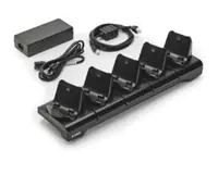 Zebra 5-Slot Docking Cradle - Drucker-Ladestation - Ausgangsanschlüsse: 5 - Großbritannien - für ZQ300 Series