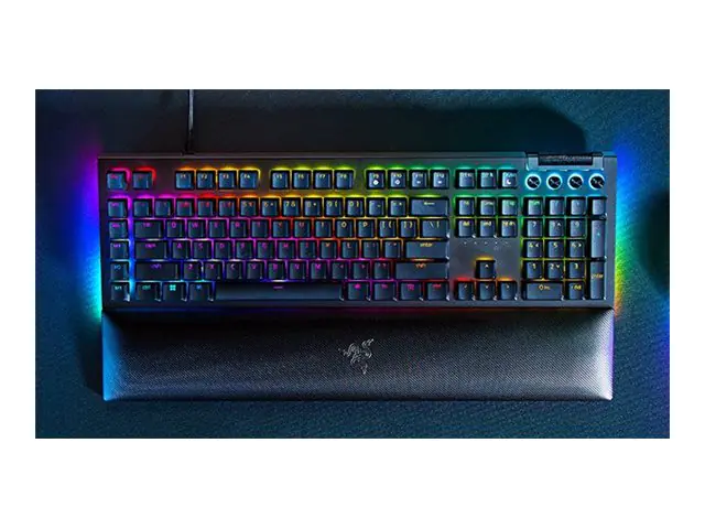 Razer BlackWidow V4 Mechanin? klaviat?ra žaidimams, Green Switch, US išd?stymas, su laidu,
