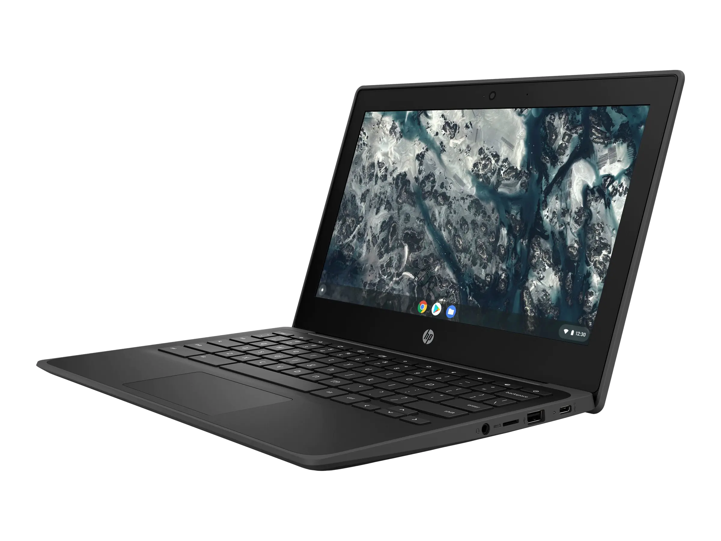 HP Chromebook 11MK G9 Education Edition - Kompanio 500 MT8183 / 2 GHz - Chrome OS - Mali-G72 MP3 - 4 GB RAM - 64 GB eMMC - 29.46 cm (11.6") IPS 1366 x 768 (HD) - Wi-Fi 5 - kbd: Deutsch