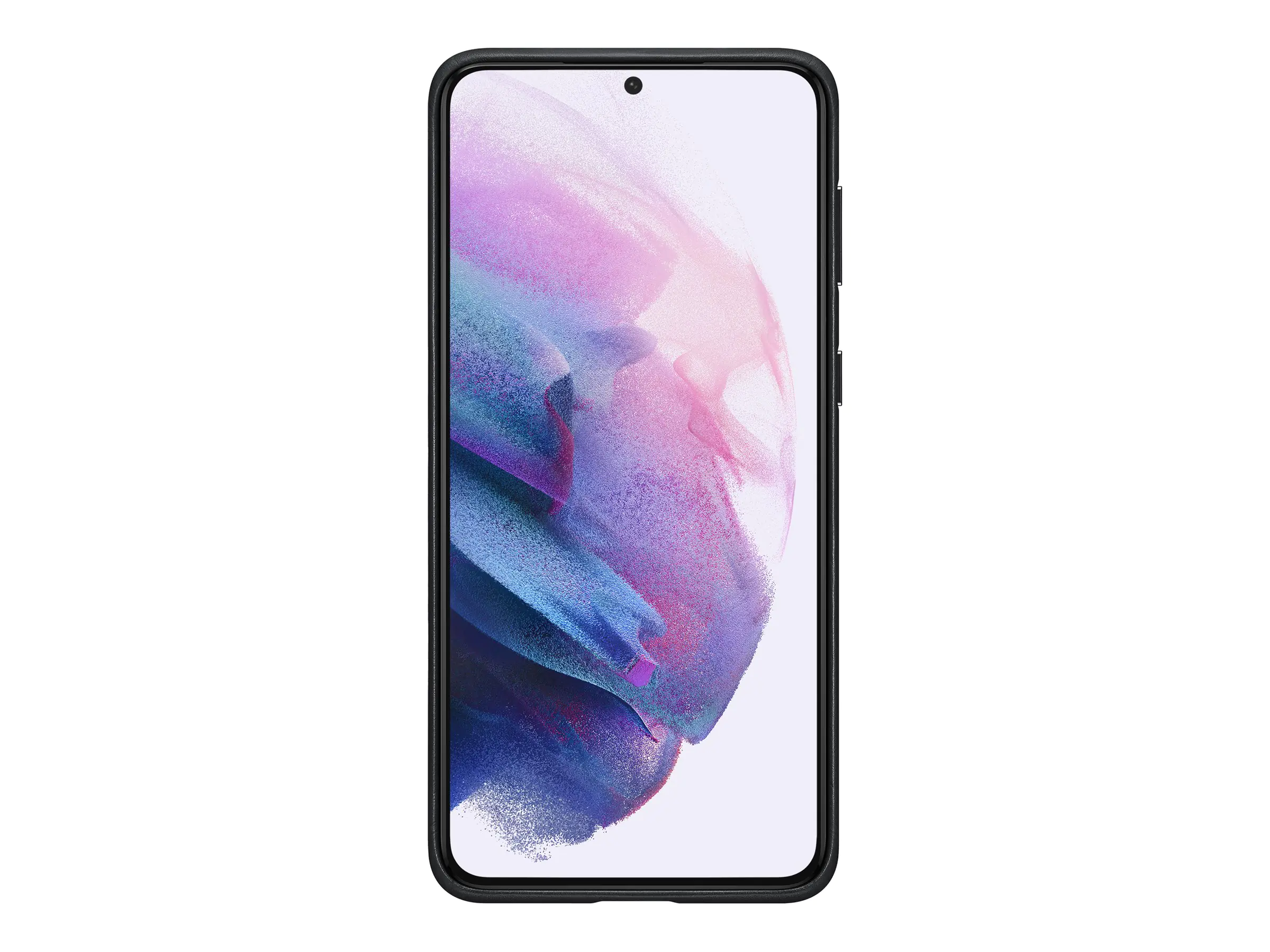 Samsung Leather Cover EF-VG996 - Hintere Abdeckung für Mobiltelefon - Echt Leder - Schwarz - für Galaxy S21+ 5G