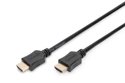 ASSMANN - HDMI-Kabel mit Ethernet - HDMI männlich zu HDMI männlich - 10 m - Dreifachisolierung - Schwarz