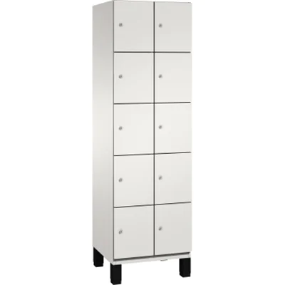 C+P Fächerschrank 4510420S10018 Füße 10Fächer B600mm lgr/lgr
