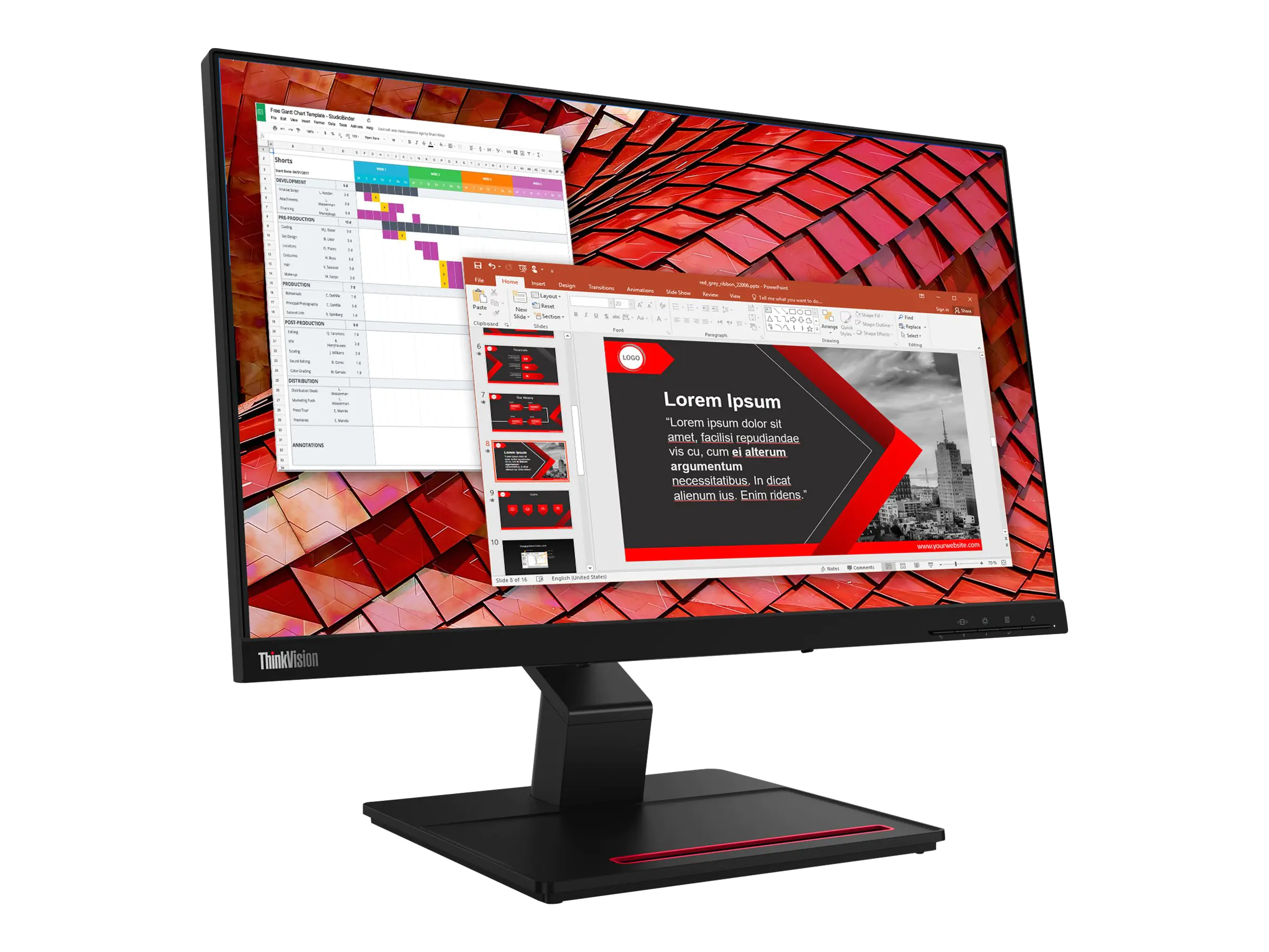 Lenovo ThinkVision T24t-20 - LED-Monitor - 61 cm (24") 62C5GAT1EU