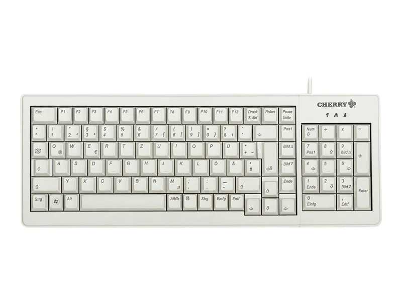CHERRY XS Complete G84-5200 - Tastatur - PS/2, USB - Deutsch - Hellgrau