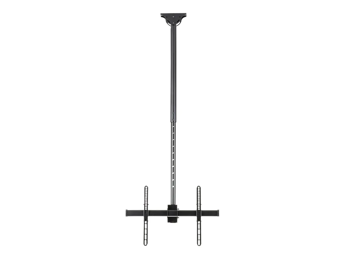 StarTech Flachbildschirm Deckenhalterung - für 32 bis 75 LCD, LED oder Plasma TV - schwenkbar für gewölbte Decken - Klammer - für Flachbildschirm - Schwarz - Bildschirmgröße: 81.3-190.5 cm (32"-75") - Deckenmontage - für P/N: HDMIPLATE