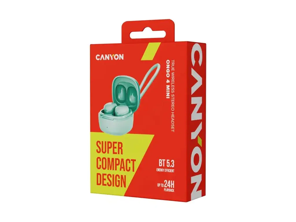 Canyon Bluetooth Headset OnGo 4 Mini In-Ear/BT5.3 green retail - Headset