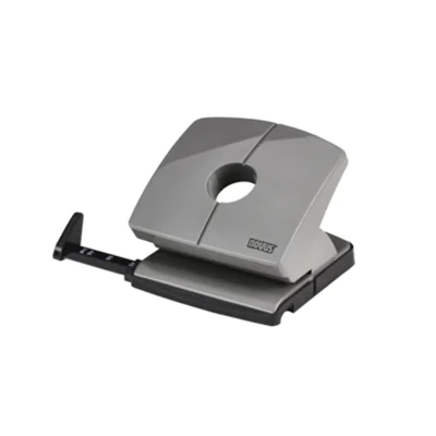 NOVUS Locher B 220 Color ID 2.0 8cm 20 Bl. (80 g/m²) mit Anschlagschiene smart grey