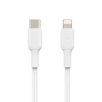 Belkin BOOST CHARGE - Lightning-Kabel - 24 pin USB-C männlich zu Lightning männlich - 2 m - weiß - USB-Stromversorgung (18 W)