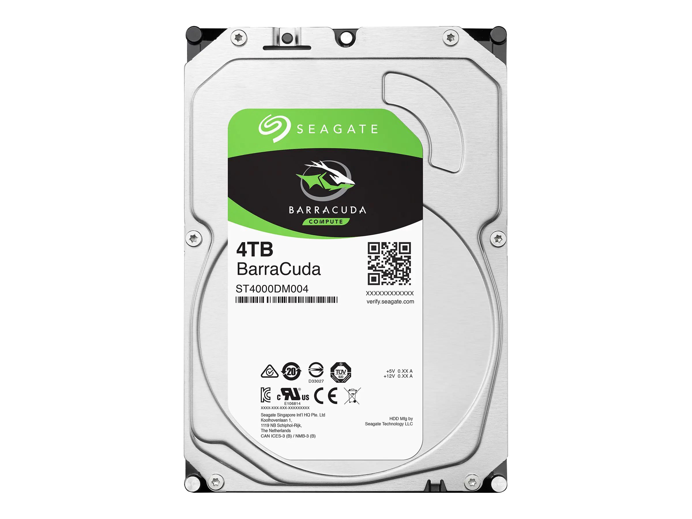 Seagate Barracuda ST4000DM004 - Festplatte - 4 TB - intern - 3.5" (8.9 cm) - SATA 6Gb/s - 5400 rpm - Puffer: 256 MB