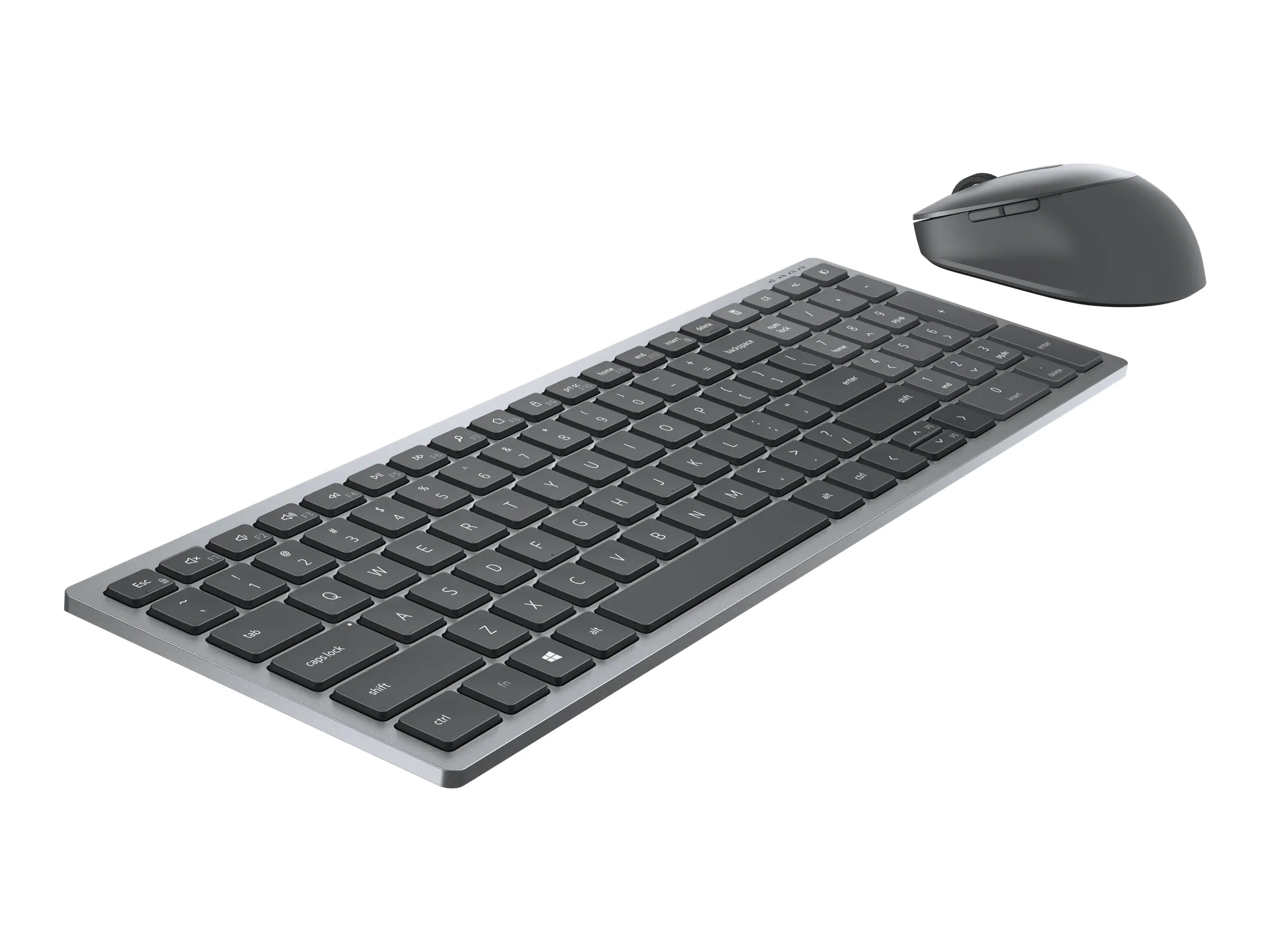 Dell Multi-Device KM7120W - Tastatur-und-Maus-Set - Bluetooth, 2.4 GHz - Deutsch - für Latitude 3420, 5421, 5521; OptiPlex 3080, 5080, 70XX; Precision 3640, 7550; XPS 15 9510